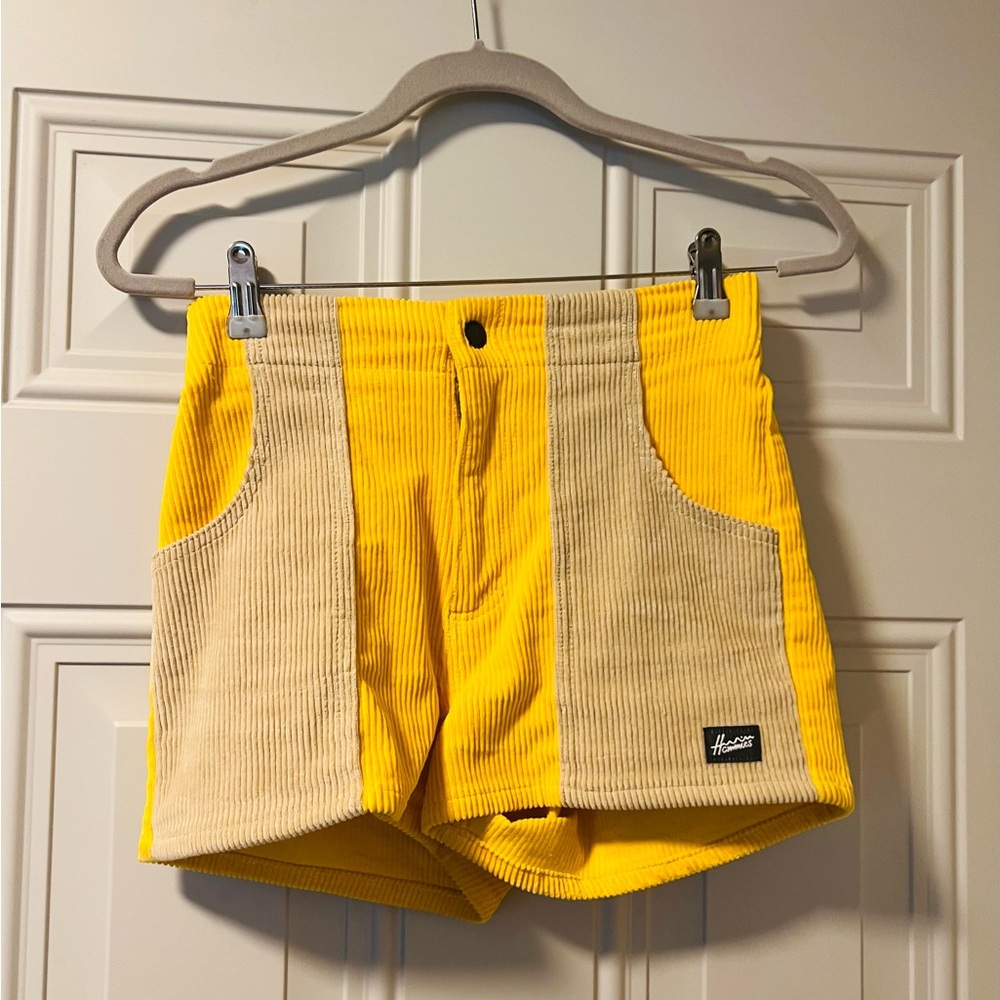 Hammies Bright Yellow Corduroy Shorts